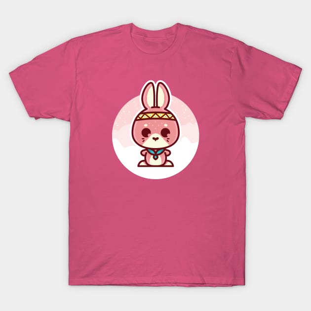 Woodland Scout Rabbit T-Shirt by YellowDice